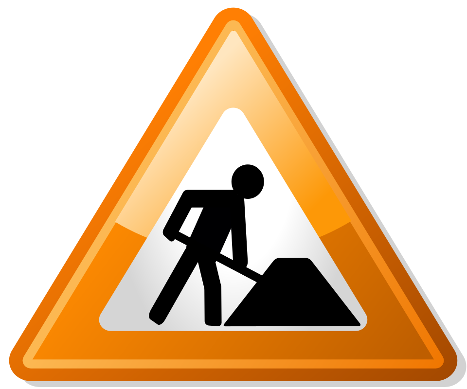 Fichier:Under construction icon-orange.svg