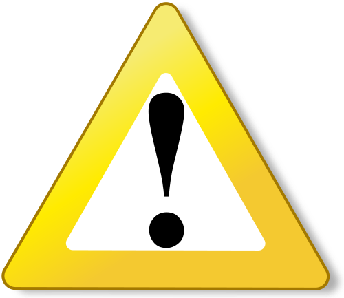 Fichier:Ambox warning yellow.svg