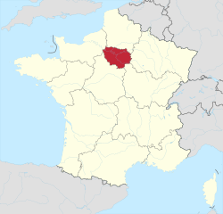 Île-de-France in France 2016.svg